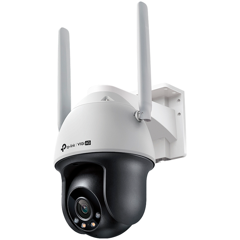 TP-Link VIGI C540-4G 4MP 4G LTE Full-Color Wi-Fi Pan/Tilt Outdoor Network Camera 4G Cat4 150/50 Mbps, LTE-FDD/LTE-TDD/HSPA+/UMTS,H.265+/H.265/H.264+/H.264, 1/3" Progressive Scan CMOS, Color/0.005 Lux@