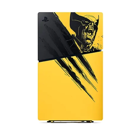 Konzola Playstation 5 Slim Digital Edition Marvels Wolverine Battle Yellow Limited Edition - slika 2