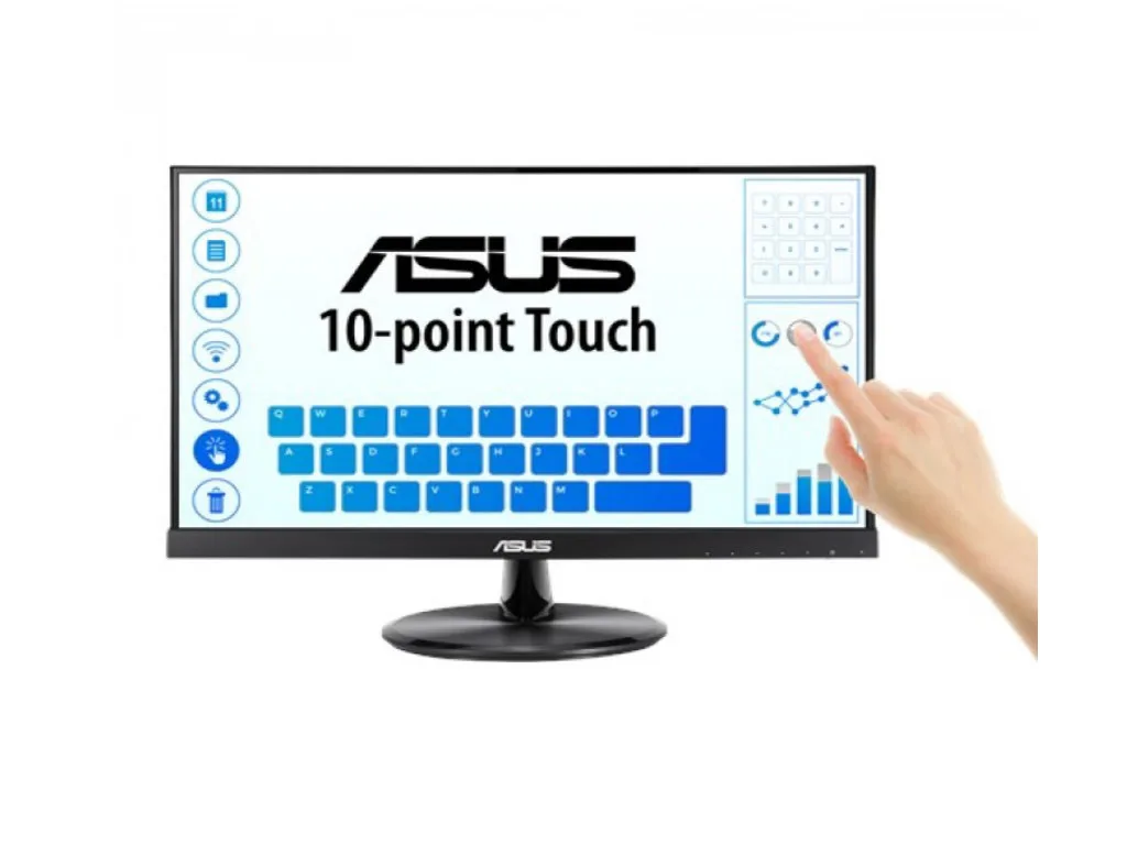 Asus monito VT229H 21,5" Touch21,5",Touch,IPS,250cd,VGA,HDMISpeakers,VESA 100x100, 60Hz, FHD - slika 2