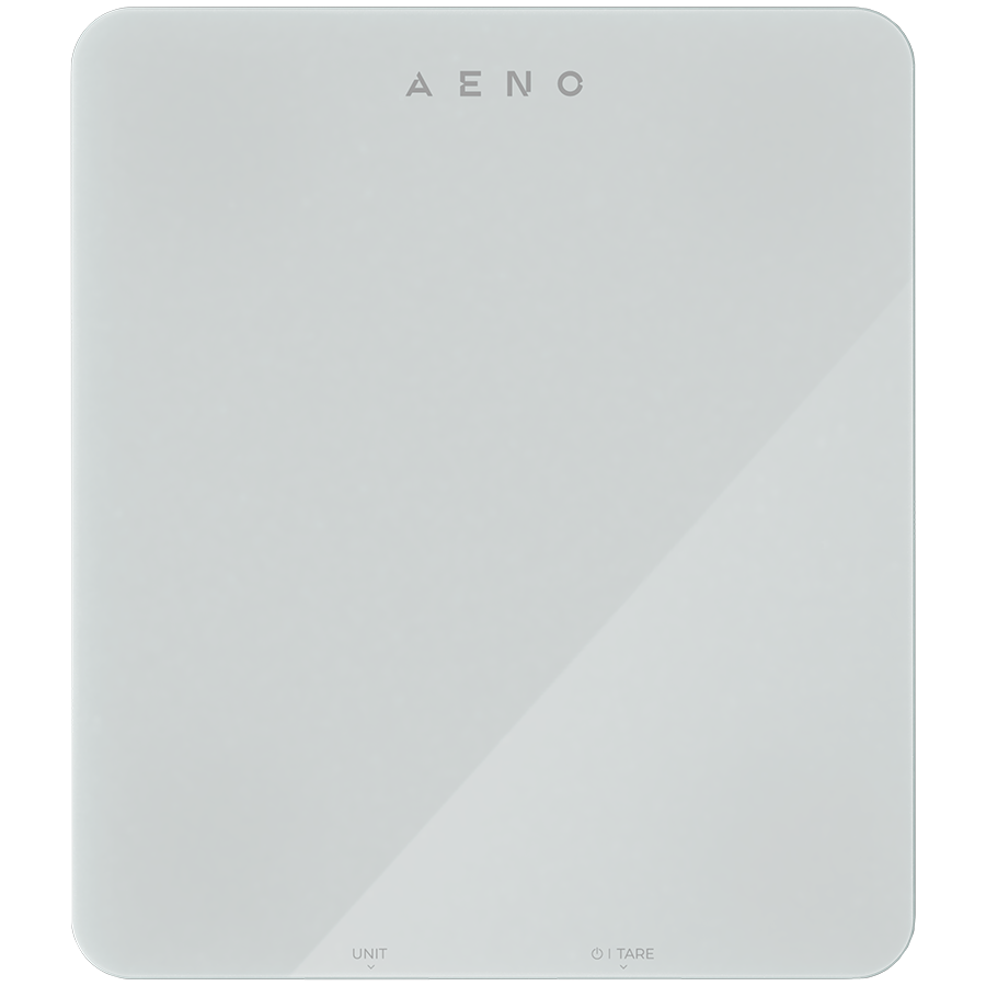 AENO Kitchen Scale KS1S Smart, Max load - 8 kg, Bluetooth, 10,000+ products & meals, 25 indicators analysis, Coffee mode, 6 unit conversion: kg, g, lb, fl, oz, ml, Material - glass - slika 3
