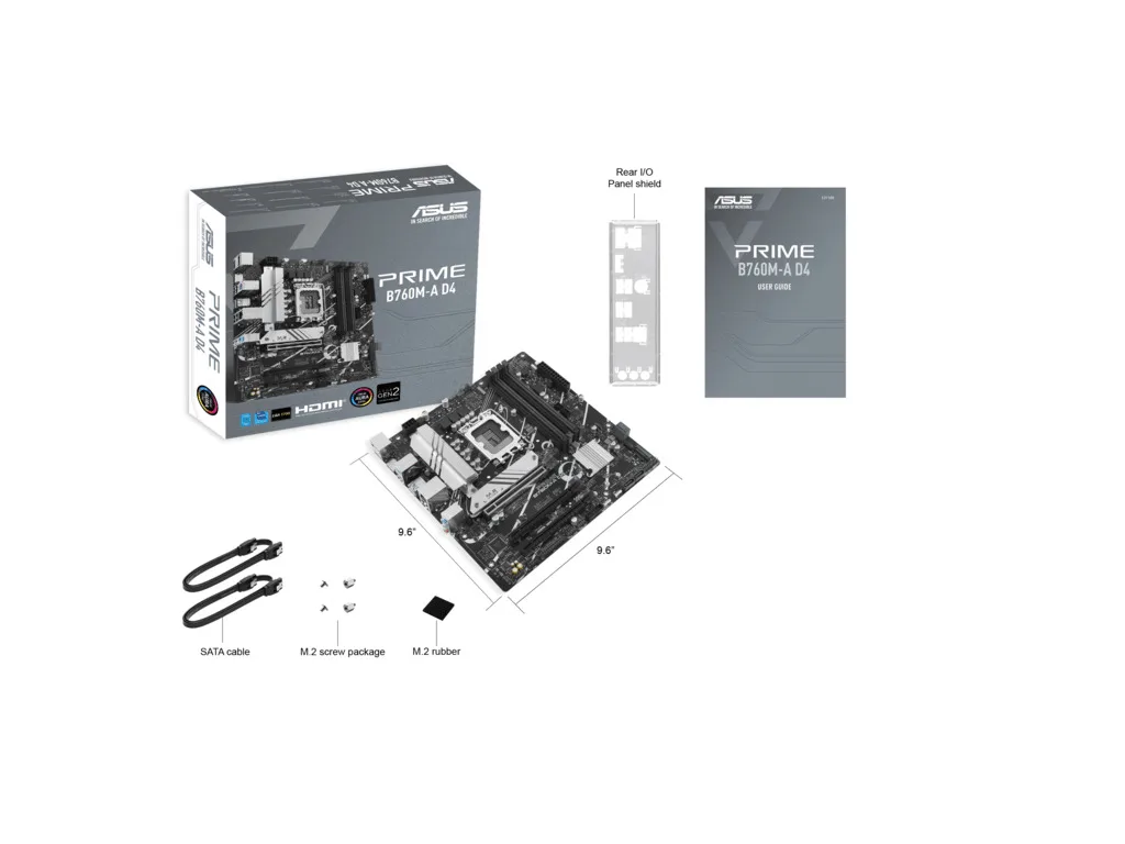 ASUS MB PRIME B760M-A D4-CSMIntel B760, LGA 1700, 2x M.2,4xDDR4; 2xHDMI, DP, mATX - slika 4