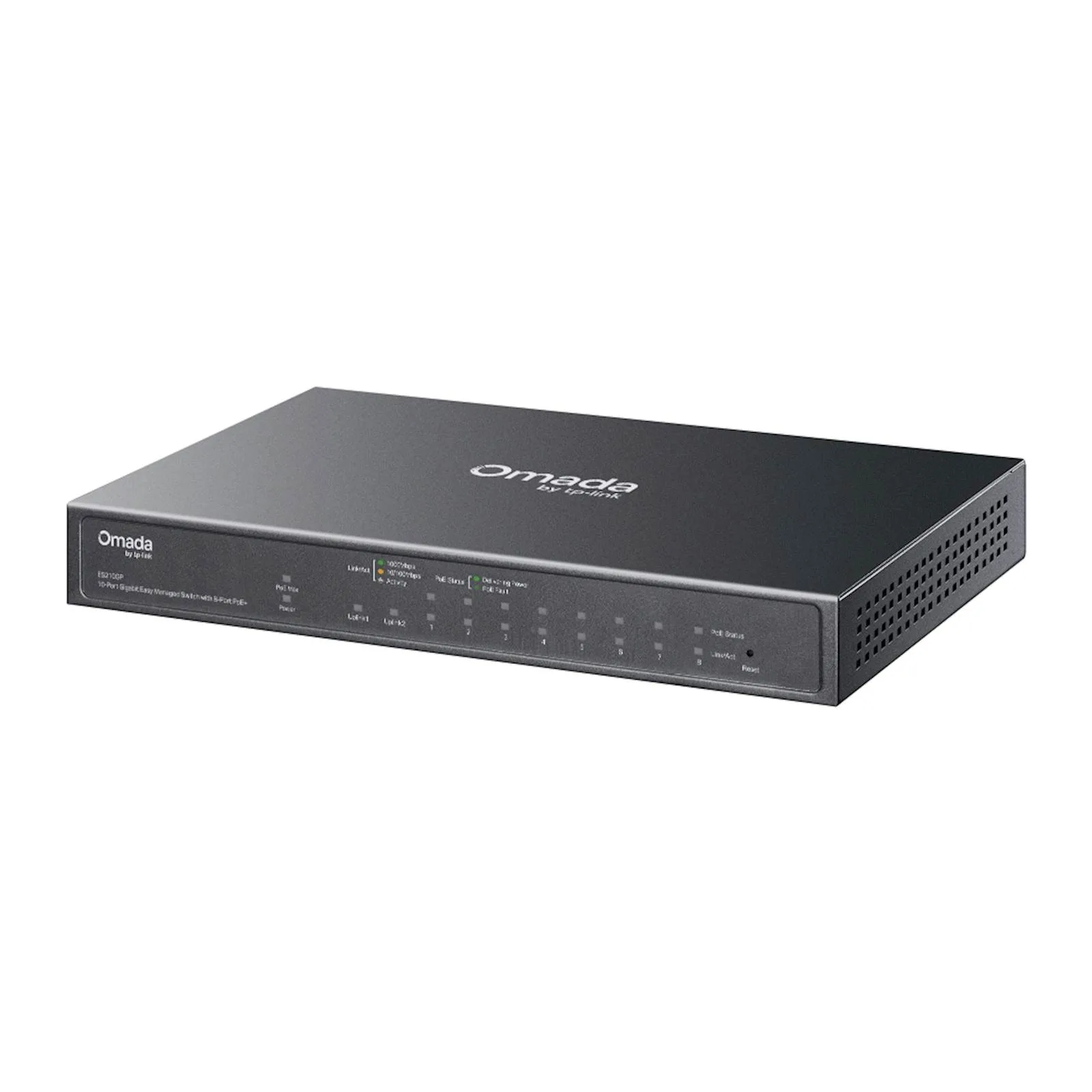 Switch TP-Link Omada 10-Port Gb Easy Managed 8-Port PoE+ ES210GP - slika 2