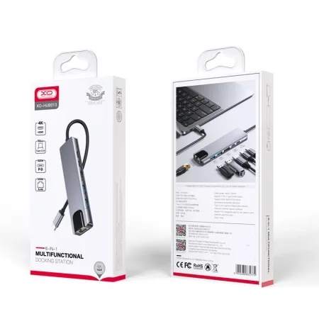 XO HUB013 USB Type-C Multi-hub 6in1 - slika 2