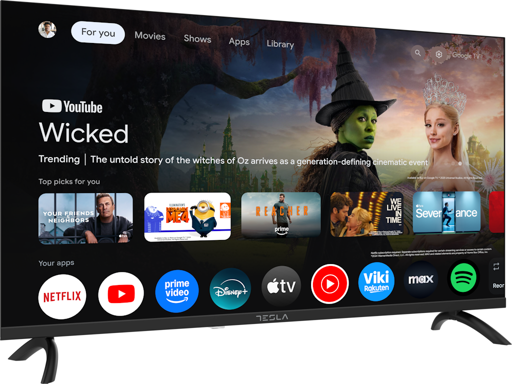 TESLA TV 32E655BHS HD Google  Powered by Google TV  2x10W Box Speakers - slika 4
