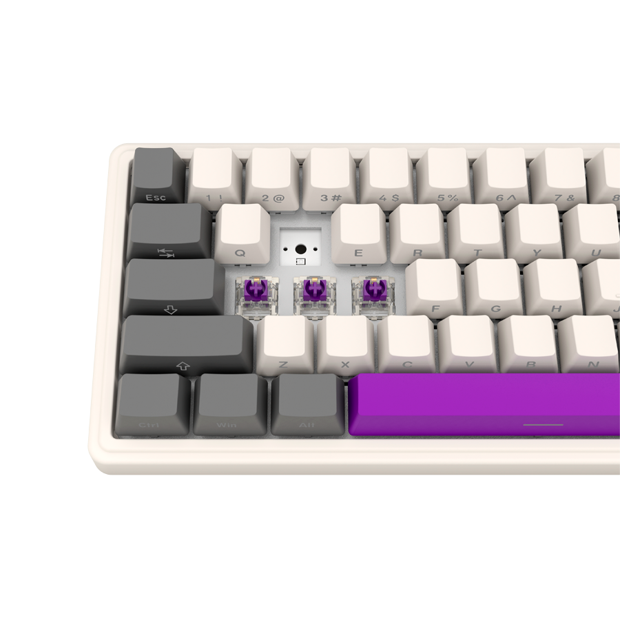 LORGAR KBP70MW, Wireless 65% Mechanical Gaming Keyboard Pro, Beige, EN layout - slika 8