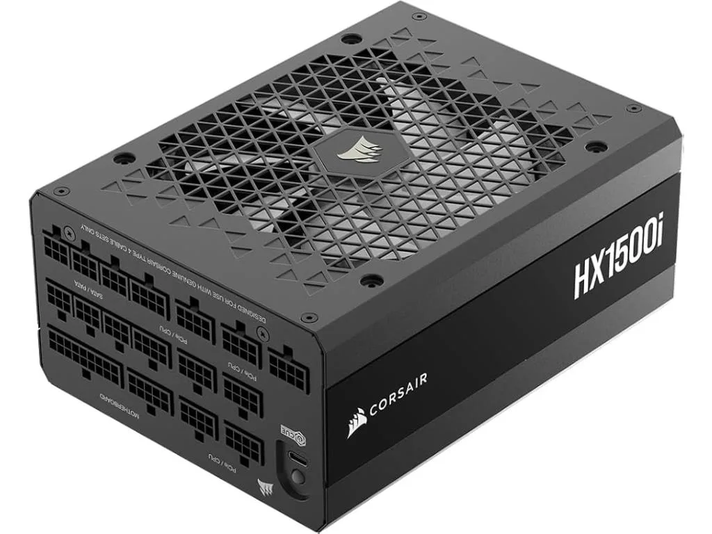 Corsair PSU HX1500i PlatinumFully Modular, 12V-2x6, 8xSATA5xPCIe, ATX 3.1, PCIe 5.1, 50-series - slika 2