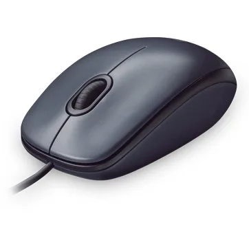 LOGITECH M90 Corded Mouse - GREY - USB - EWR2 - slika 3