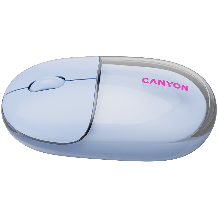 CANYON mouse OnClick 24 BT/ Wireless Transparent/Blue - slika 4