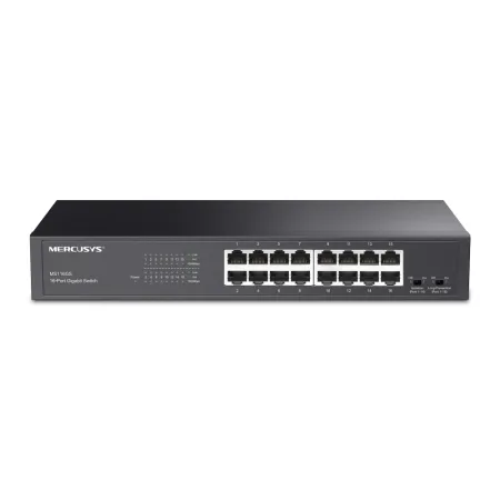 Mercusys MS116GS 16-Port Gigabit Desktop/Rackmount Switch, 16x10/100/1000 Mbps Auto-Negotiation RJ45 port supporting Auto-MDI/MDIX, Isolation Mode, Loop Prevention, Durable Metal Casing, Plug and Play - slika 2