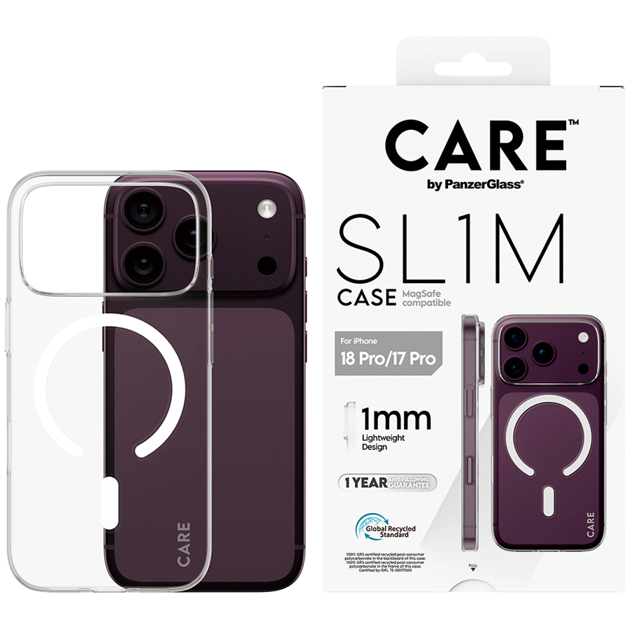 SL1M Case Transparent w. MagSafe iPhone 18 Pro