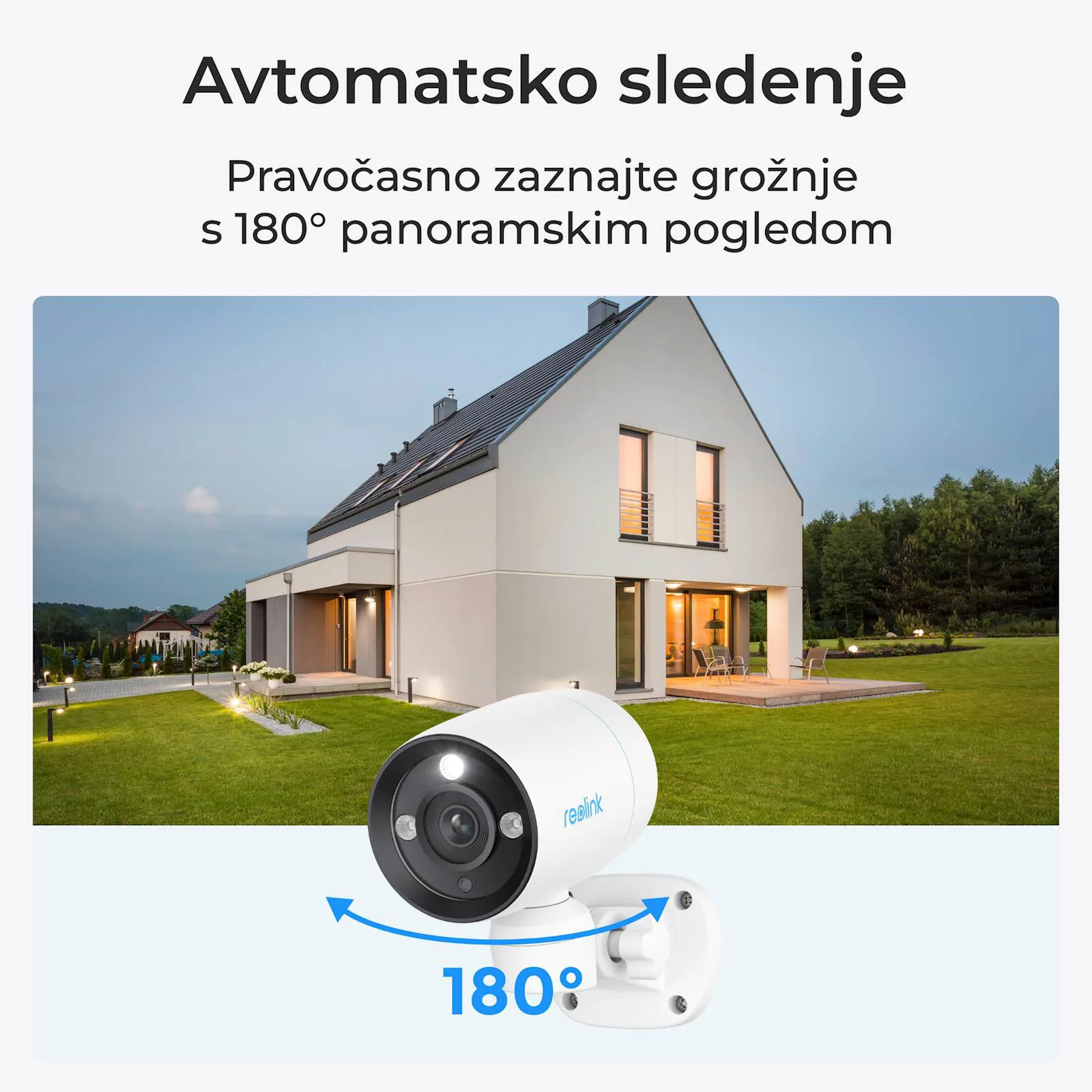 Reolink Ip Kamera serija P330P 4K, Zunanja, 180°, POE - slika 4