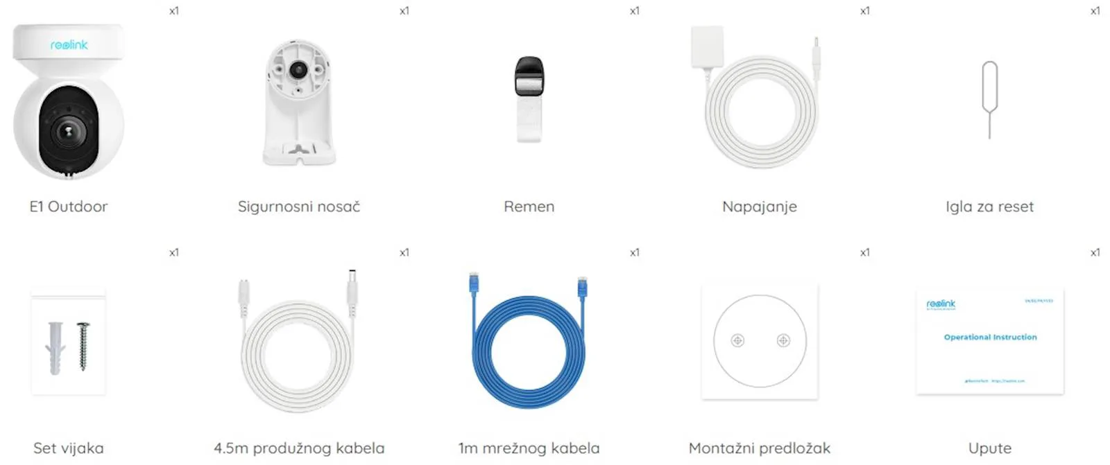 IP Kamera Reolink E serija E540 bijela - slika 2