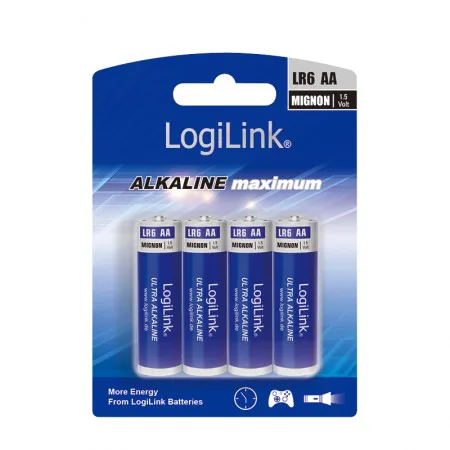 Logilink Baterije AA Alkaline LR6B4 4KOM - slika 3