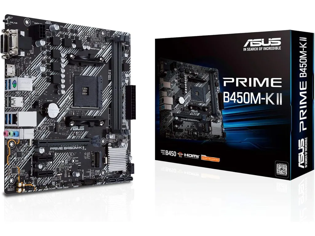 Matična Ploča AM4 ASUS PRIME B450M-K II - slika 2