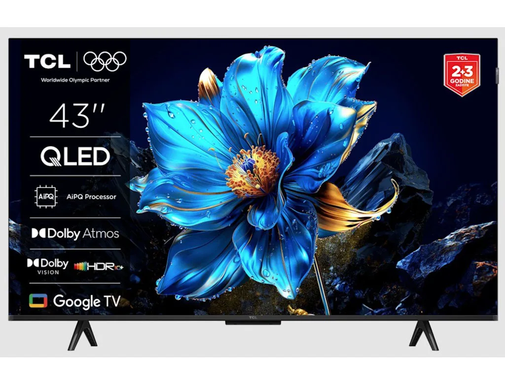 TCL 43"P7K 4K QLED TV 60HzGoogle TV; HDR multi-format;HVA Panel; Game Master; Dolby Atmos; - slika 5