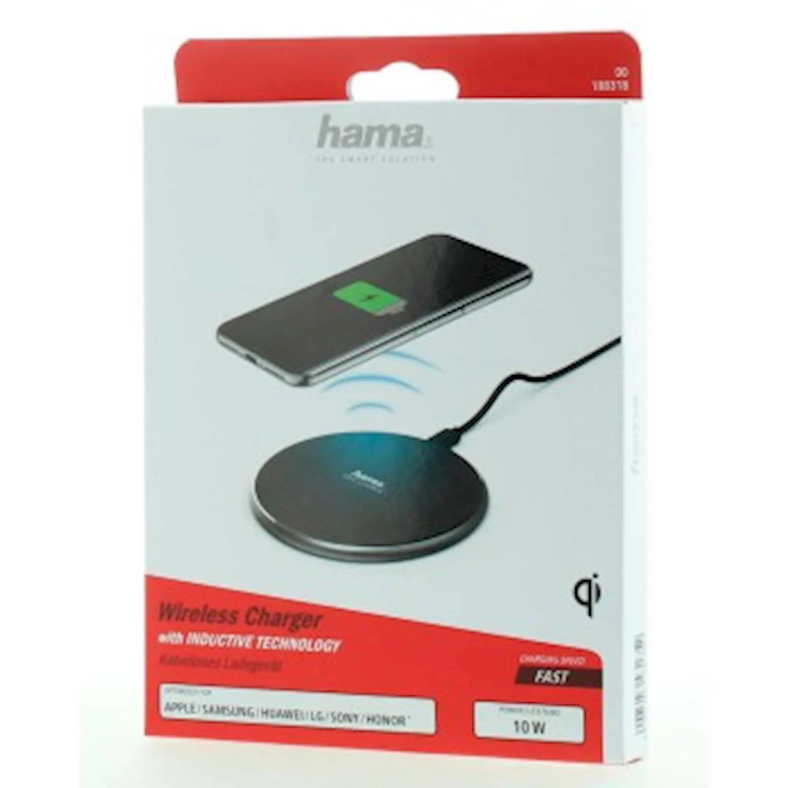 WIRELESS PUNJAČ HAMA QI-FC 10 CRNI - slika 3