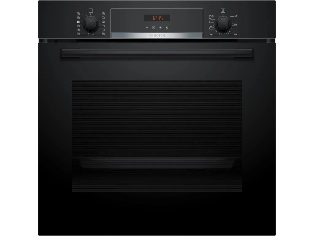 BOSCH pećnica Serie 4| CRNA,A, 71L,8 programa, Piroliza, Dodavanje pare