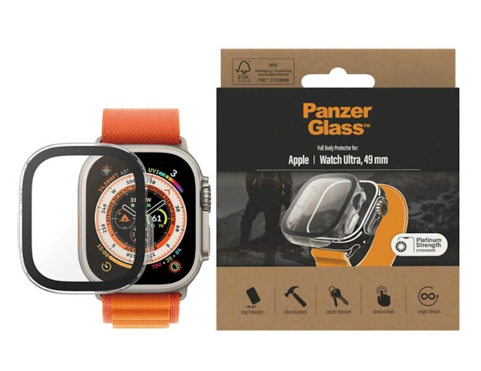 Providni okvir PanzerGlass Apple Watch Ultra 49mm Full Body