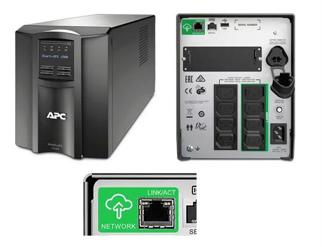 Smart-UPS APC, 1500VA, Tower, 230V, 8x IEC C13, SmartConnect Port+SmartSlot, AVR, LCD - slika 6
