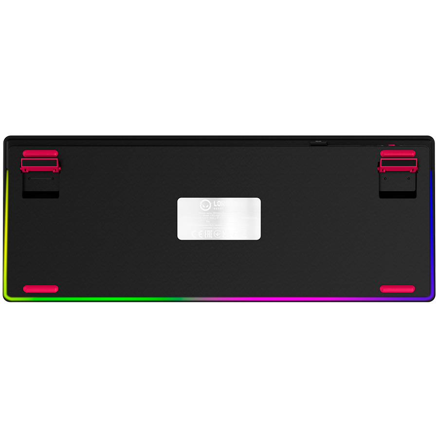 LORGAR KBP70TKLW, Wireless TKL Mechanical Gaming Keyboard Pro, Black/red, EN layout - slika 8