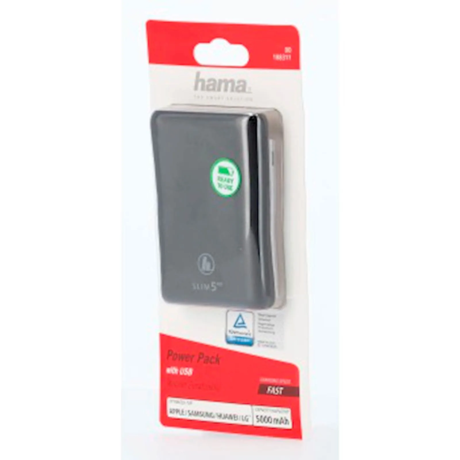 POWERBANK HAMA SLIM5-HD, 5000 MAH CRNI - slika 4