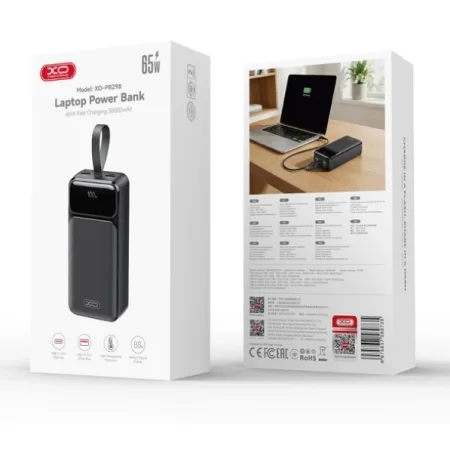 XO Fast Charging Laptop Power Bank 30000mAh PR298 65W - slika 3