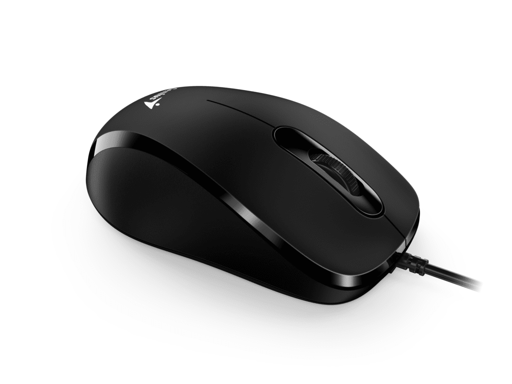 Genius miš DX-101 crni USB, optički, 1200 DPI, 1.5m, 3 tipke, 83g - slika 5