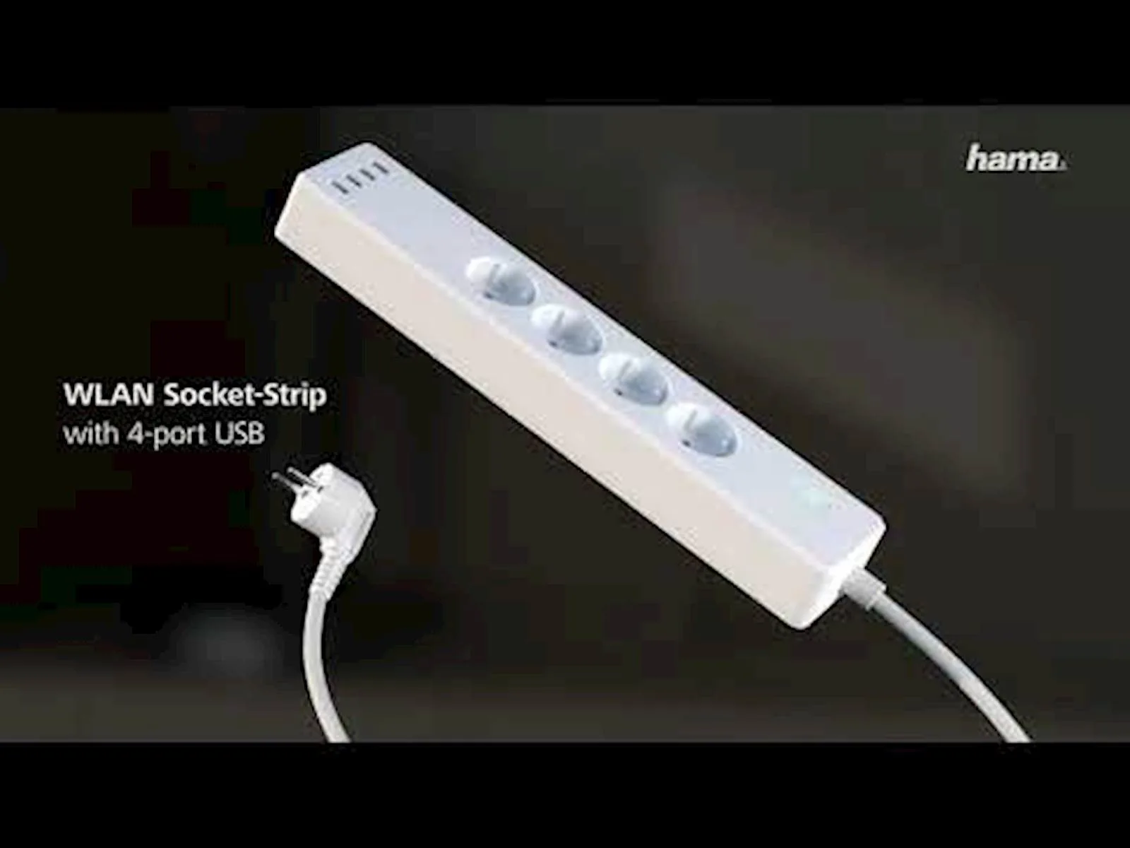 Produžni kabl HAMA WLAN, 4USB utičnice+4 utičnice - slika 4