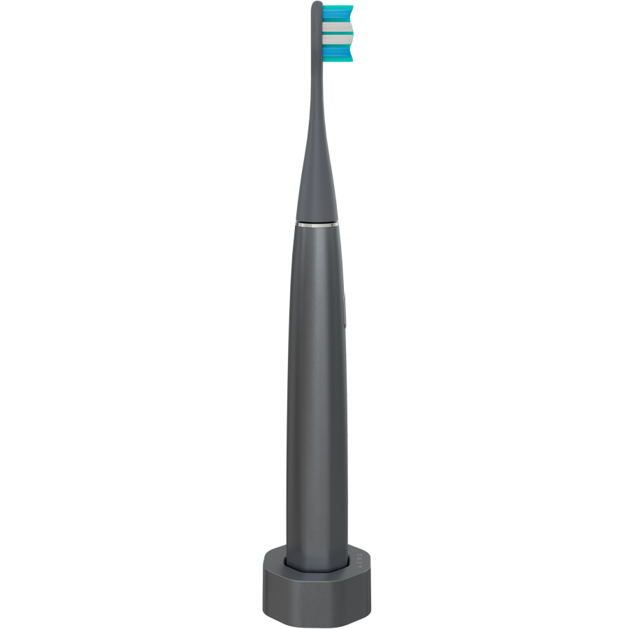 Wireless Tooth Brush, Grey, 3 Brush Heads, 1400mAh, Function: Soft, Clean, Massage, White, Sweep - slika 4