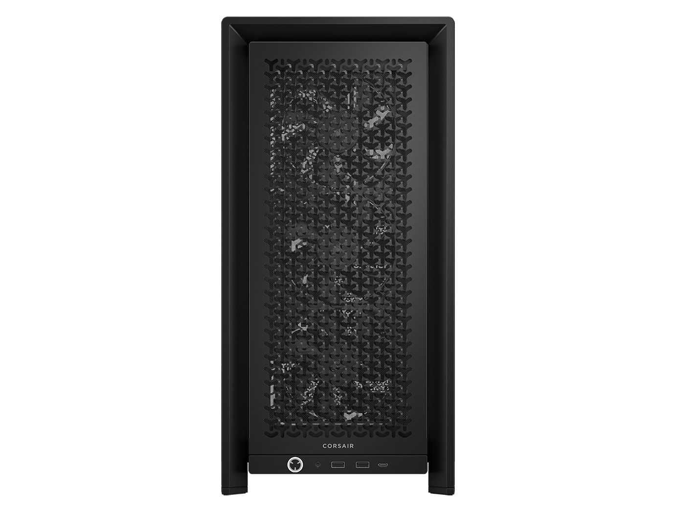 CORSAIR FRAME 4000D RS Case3xRS120 fans, 360mm radiator170mm cooler, 430mm GPU, ATX, Black - slika 4