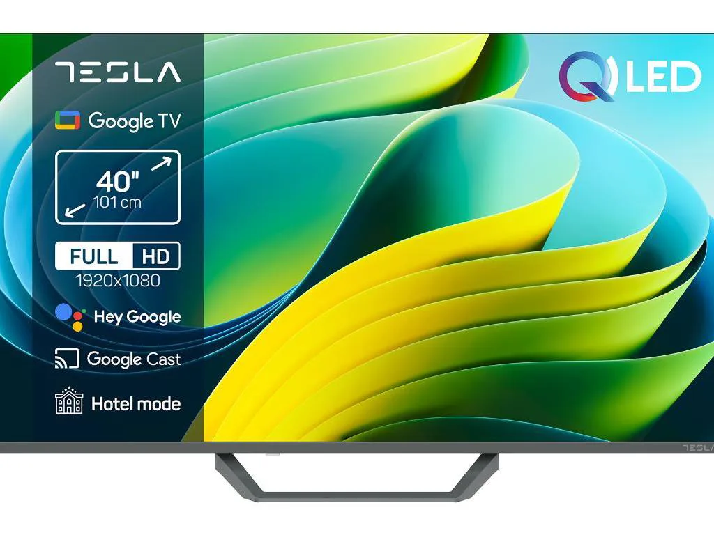 TESLA TV QLED Q40E665GFS FHD Powered by Google TV HDR HLG Box zvucnici 2x10W