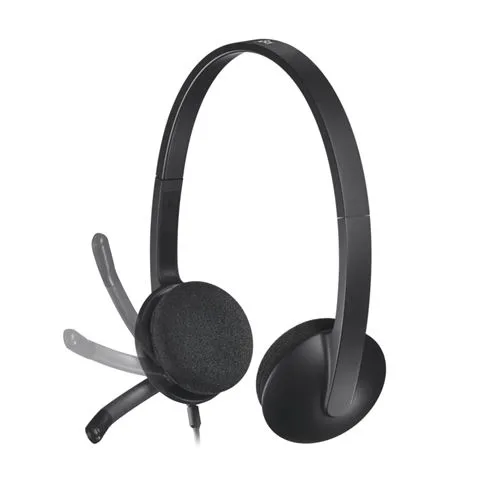 LOGITECH H340 Corded Headset - BLACK - USB - slika 5