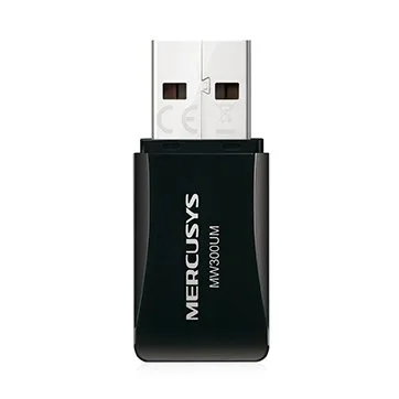 Mercusys MW300UM 300Mbps Wireless N Mini USB Adapter, Mini Size, Portable Design, USB 2.0, Internal Antenna, WPA2 - slika 2