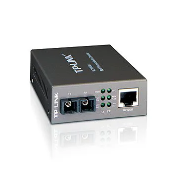 Media Filter TP-Link MC100CM, 10/100Mbps RJ45 to 100Mbps multi-mode SC fiber Converter, Full-duplex,up to 2Km, switching power adapter, chassis mountable - slika 3