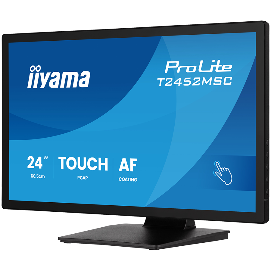 IIYAMA Monitor LED T2452MSC-B2 24" DeepContrast PCAP+ 10pt touchscreen 1920x1080 120Hz 400cd 5ms HDMI DP landscape, face-up tilt - slika 2