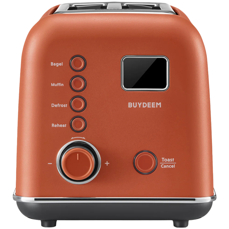 BUYDEEM 2 Slice Automatic Metal Toaster, model DT730E, color Koi Red, EU - slika 2
