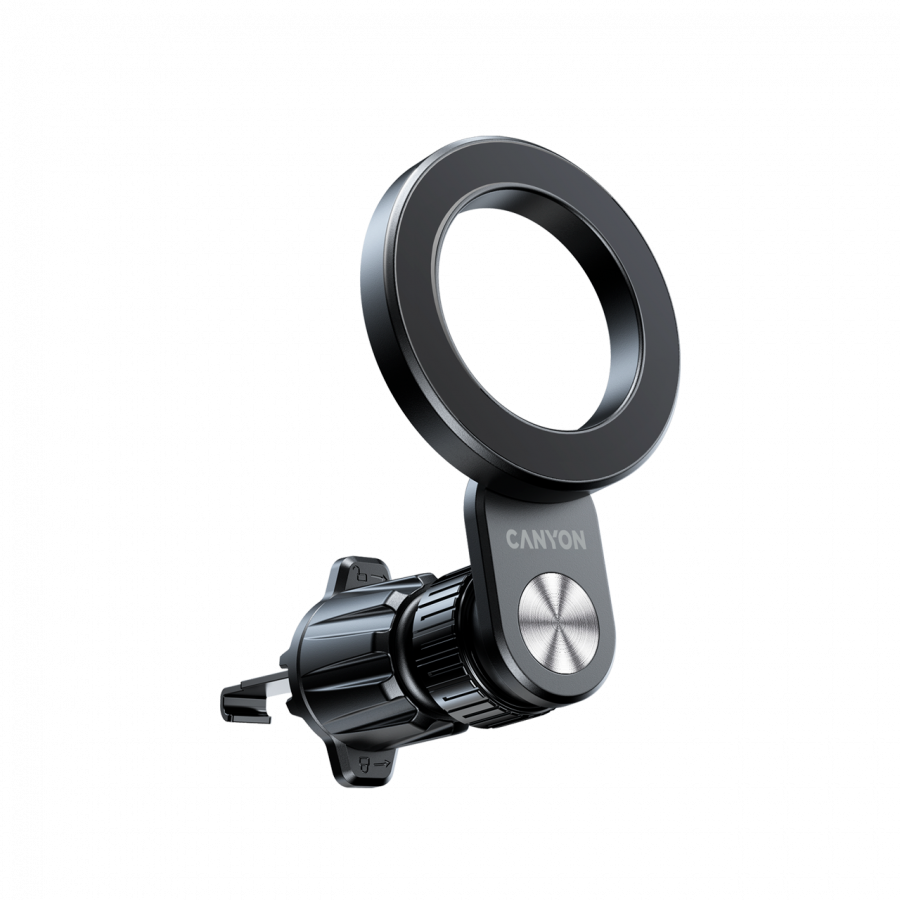 CANYON Magnetic car holder OnGrip 12 suction + air vent Black - slika 3