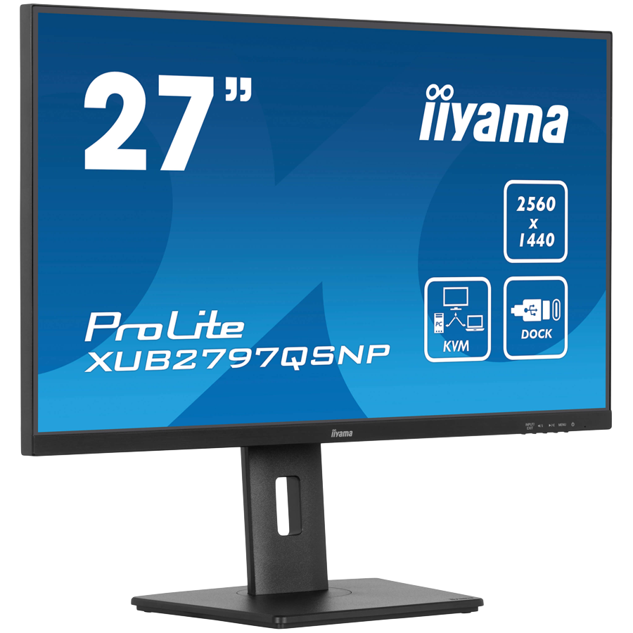 IIYAMA Prolite XUB2797QSNP-B1 Business Monitor - 68.5 cm (27''), WQHD (2560x1440), IPS LED, 100Hz, 300 cd/m², matte / black - slika 2