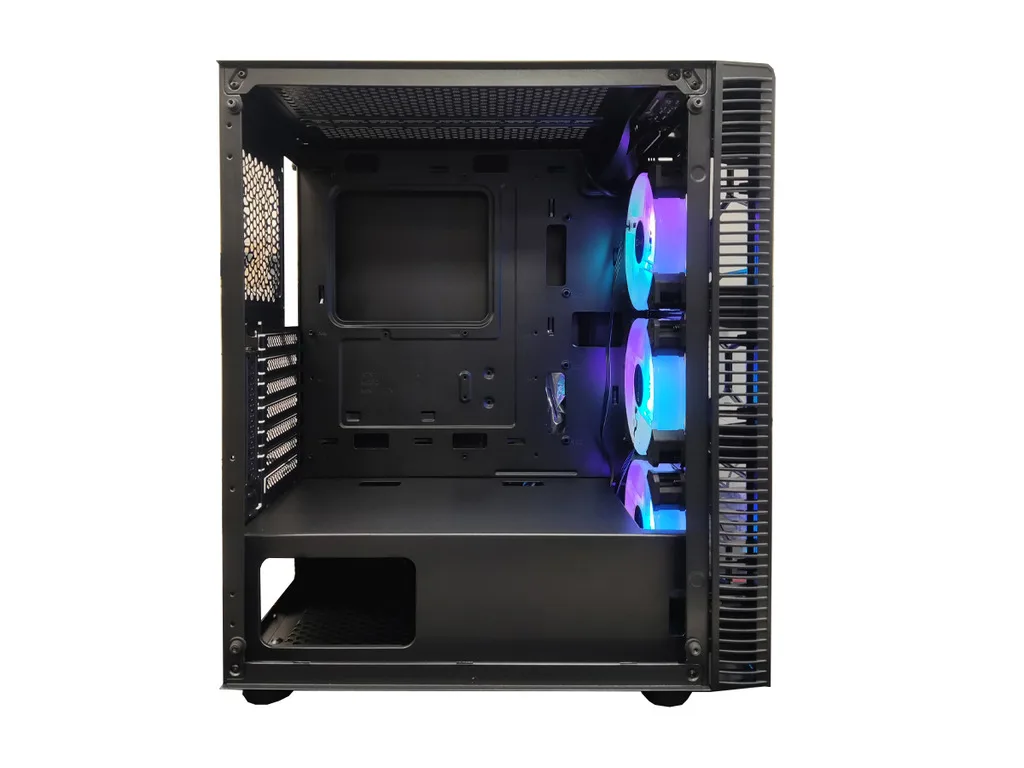 IG-MAX X3804-A06 GIANT MESHcase, E-ATX. 3x12cm RGB fan3xUSB, audio panel - slika 2