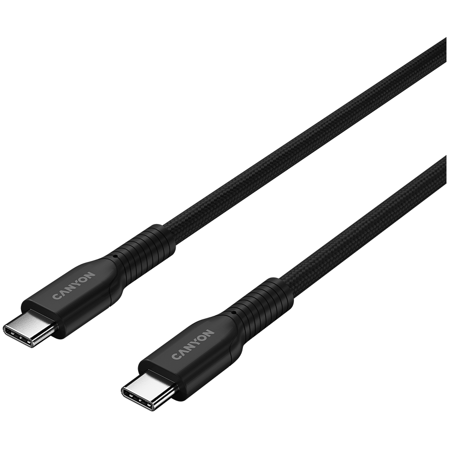 CANYON cable OnWire 60CL C-C 60W COLOR Braided 1m Black - slika 2
