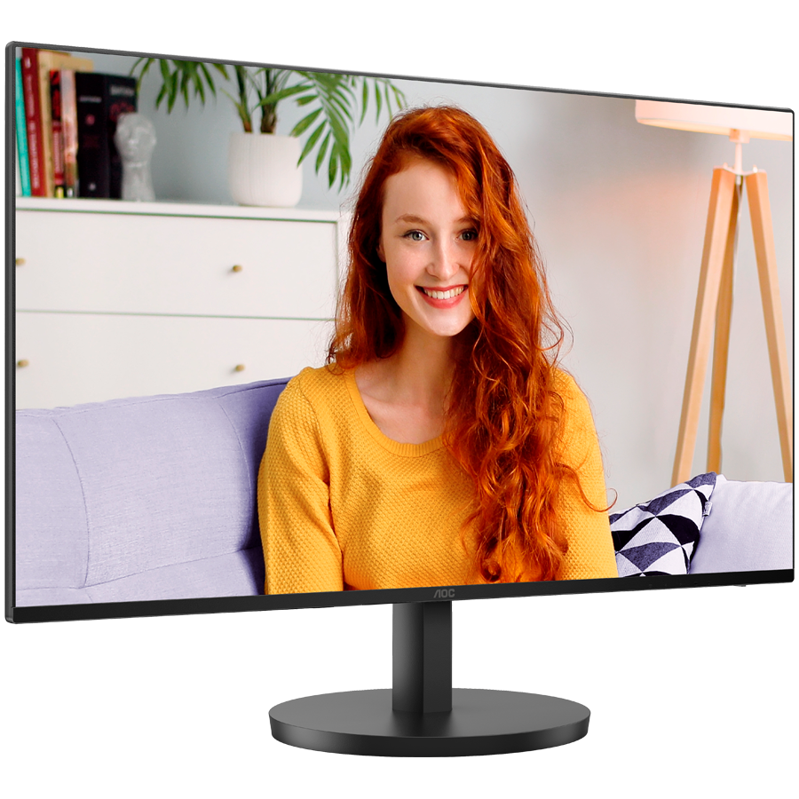 AOC MONITOR 27'' BUSINESS, F, IPS, FHD, 100HZ, 1920x1080, 1MS, SPEAKERS, TILT, HDMI, USB-C, USB-HUB, VESA COMPATIBLE, BLACK, 3 YW - slika 2