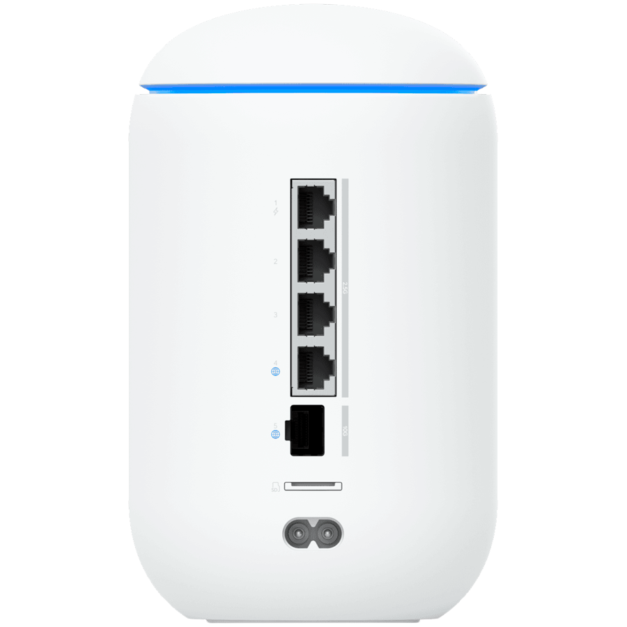 Ubiquiti UniFi UDR7 Dream Router 7 Desktop 10G Cloud Gateway with integrated WiFi 7, PoE switch, microSD storage, and full UniFi application support, 10G SFP+ and (1) 2.5 GbE RJ45 WAN port, 64 GB micr - slika 3