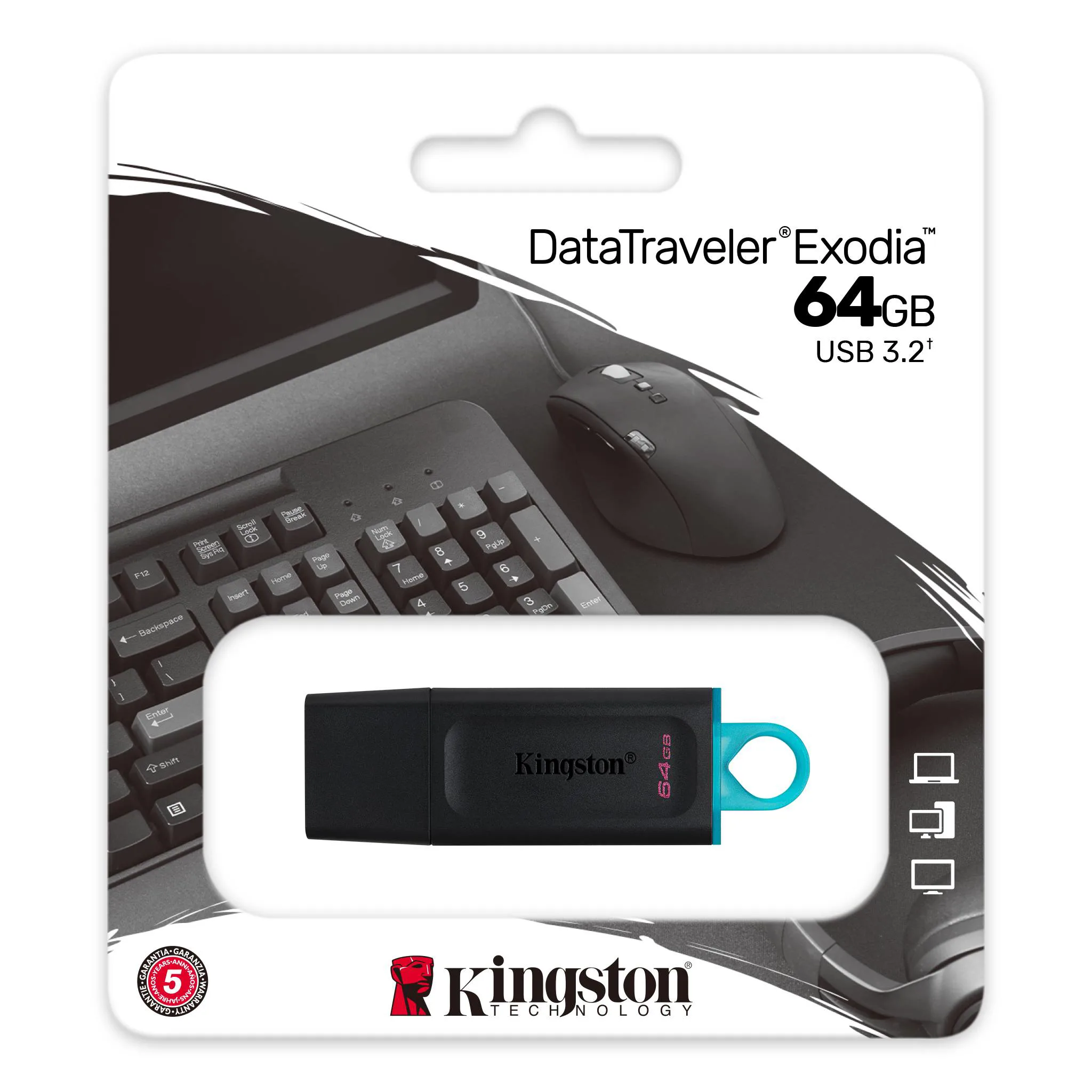 Kingston FD 64GB DTX USB3.2DataTraveler Exodia - slika 2