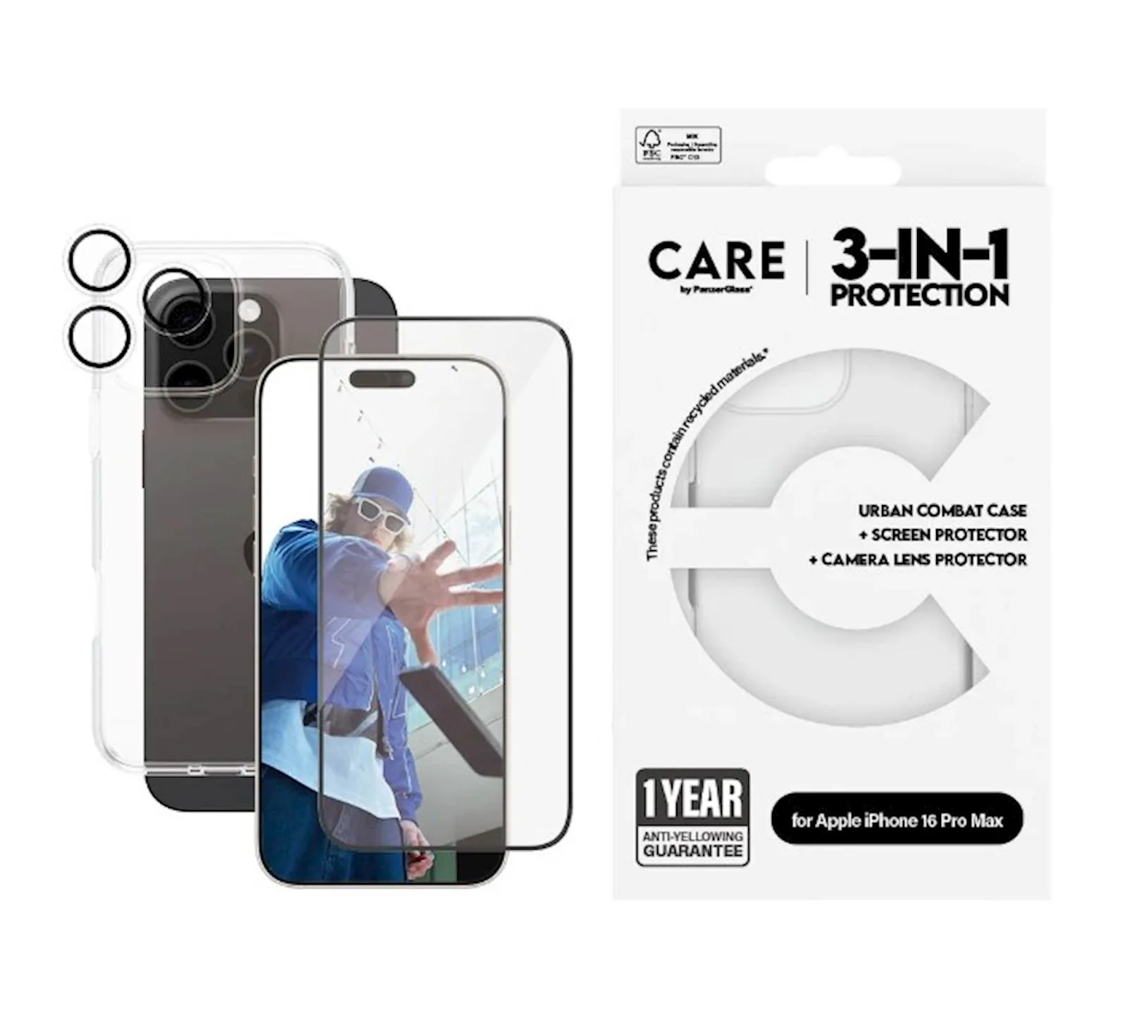 Bundle  Care by PanzerGlass iPhone 16 Pro Max - slika 2