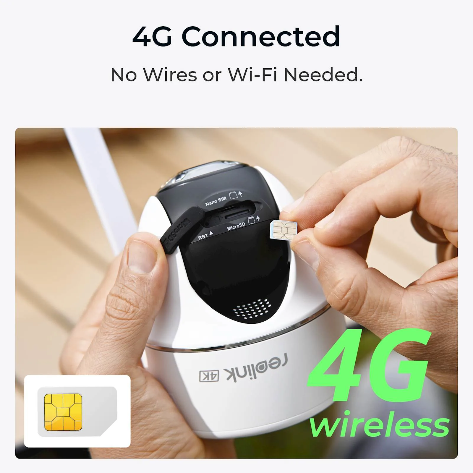 Reolink IP Kamera GO serija G440 4K, Baterijska, 4G LTE, Pan&Tilt - slika 3
