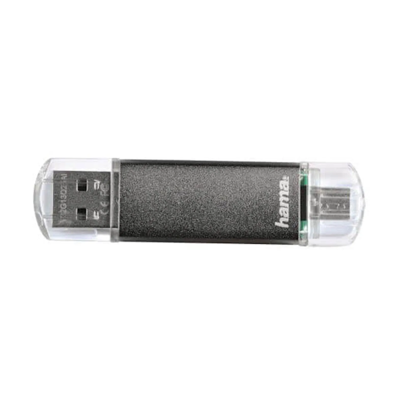 HAMA LAETA TWIN USB 2.0 8GB, 10MB/s, sivi - slika 2