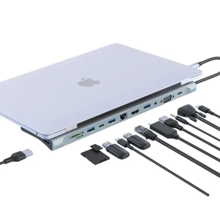 XO HUB010 USB Type-C Multi-hub 12in1 - slika 3