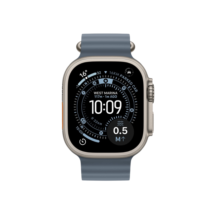 Apple Watch Ultra 3 49mm Natural Titanium Case+Anchor Ocean Band MEWH4 - slika 2