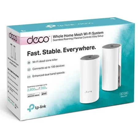 TP-Link Deco E4 (2-PACK) AC1200 Whole Home Mesh Wi-Fi System - slika 3