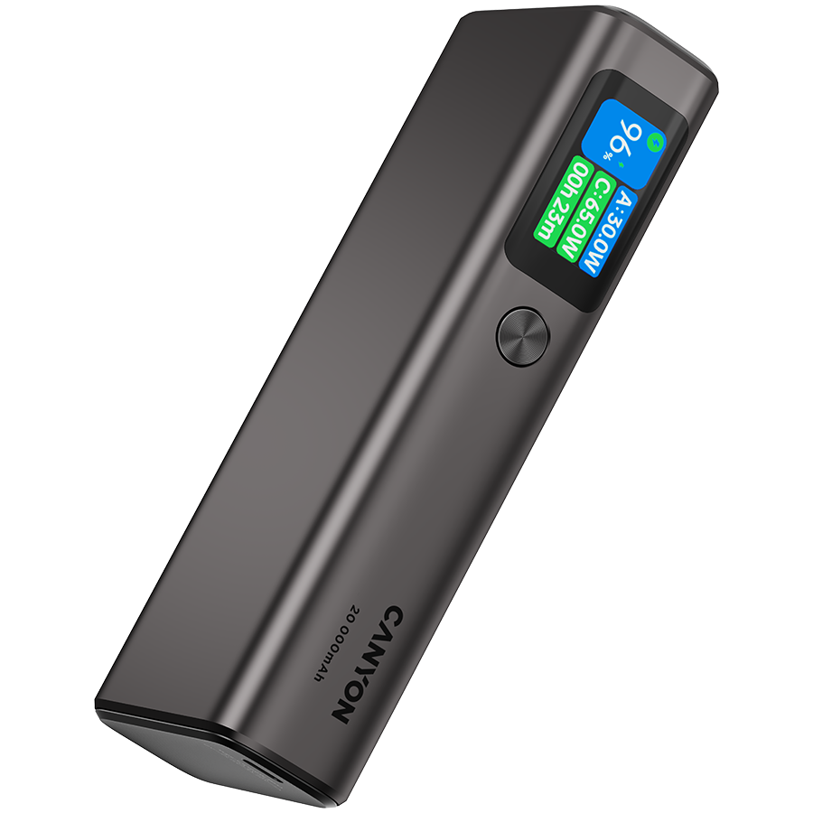 CANYON power bank OnPower 230 TFT 20000 mAh PD130W Dark Grey - slika 4